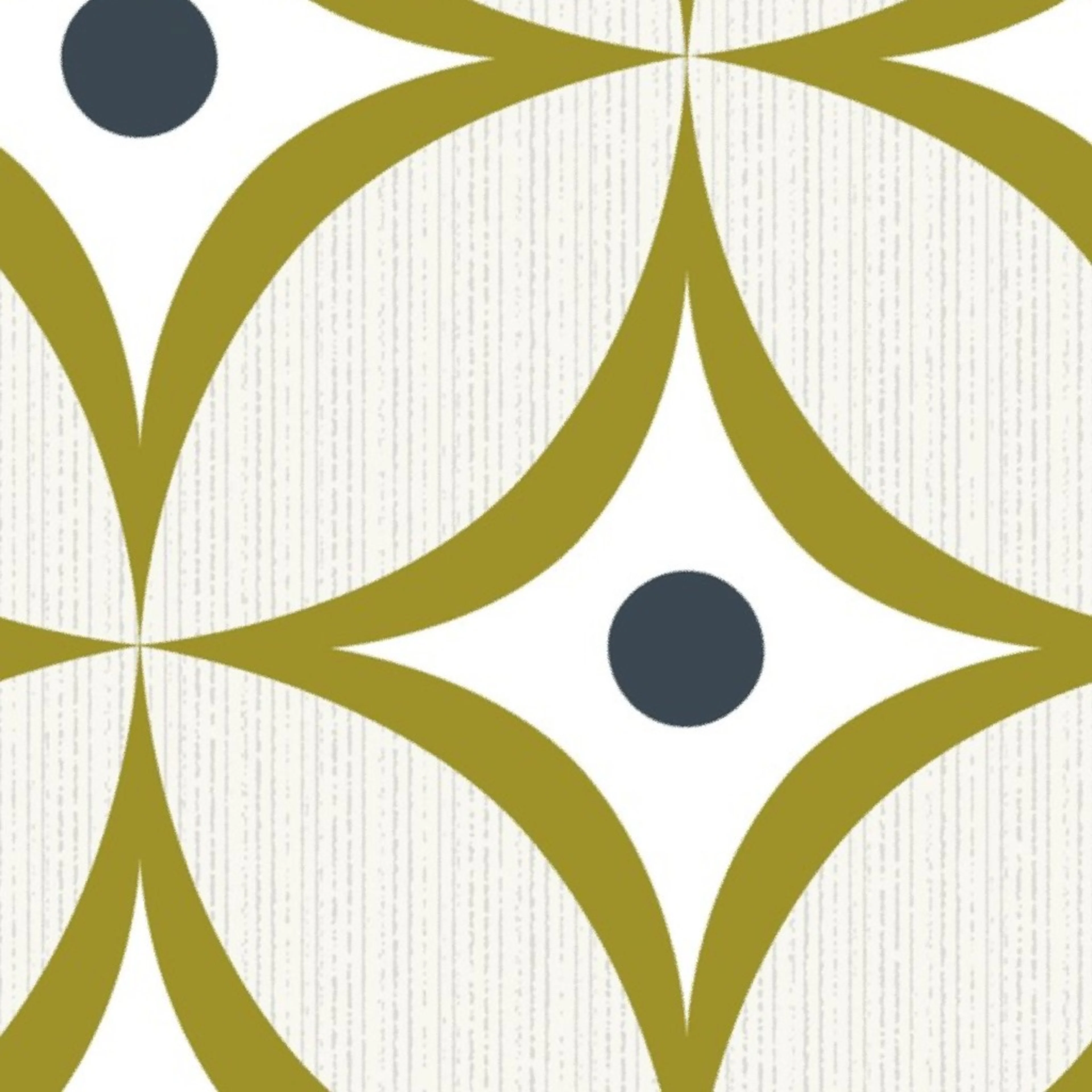 Wallpaper in Astral Mid Century Modern Geometric Textured Ivory Olive Green by heatherdutton