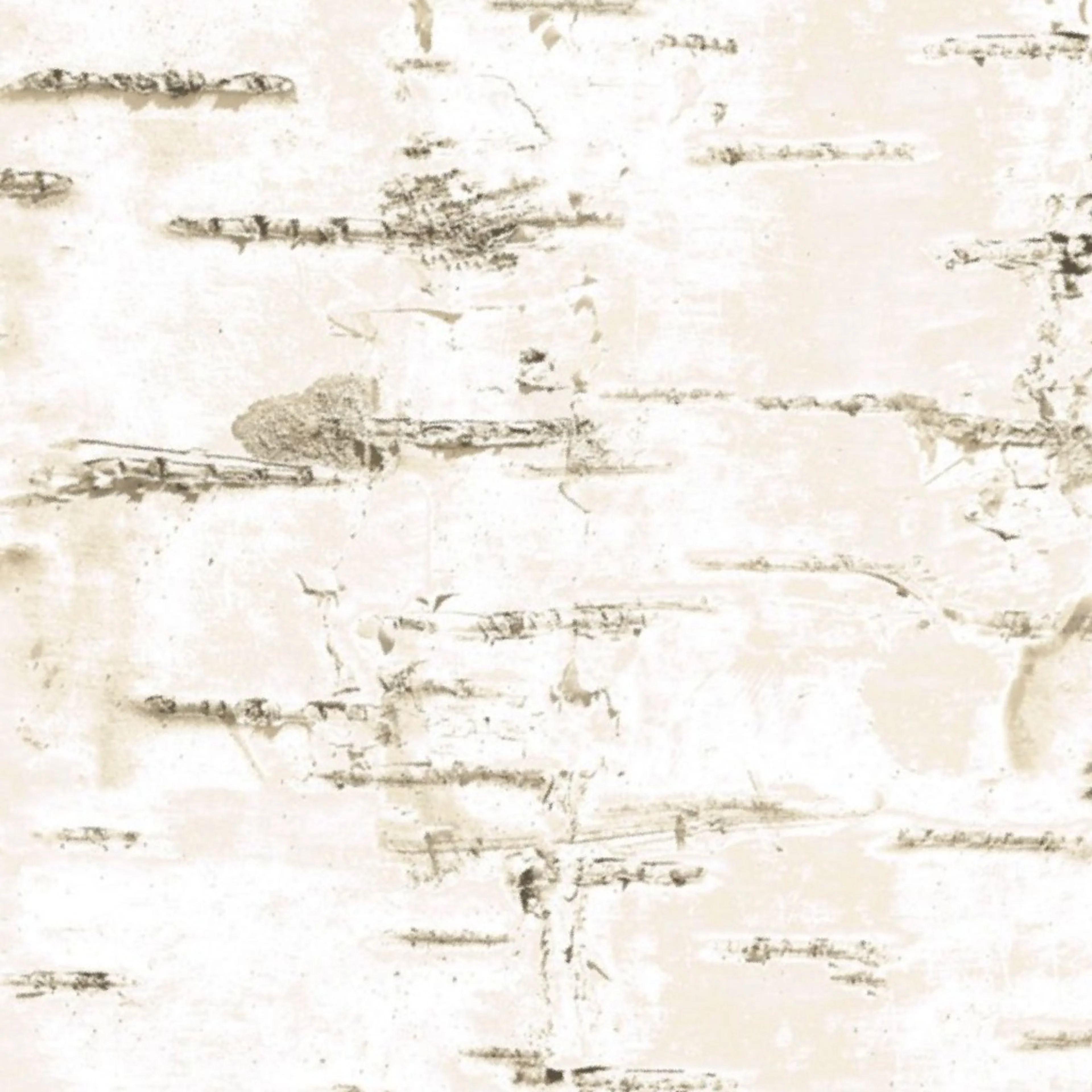 Birch Bark in Creamy Beige palette on white Wallpaper by katevasilchenko.