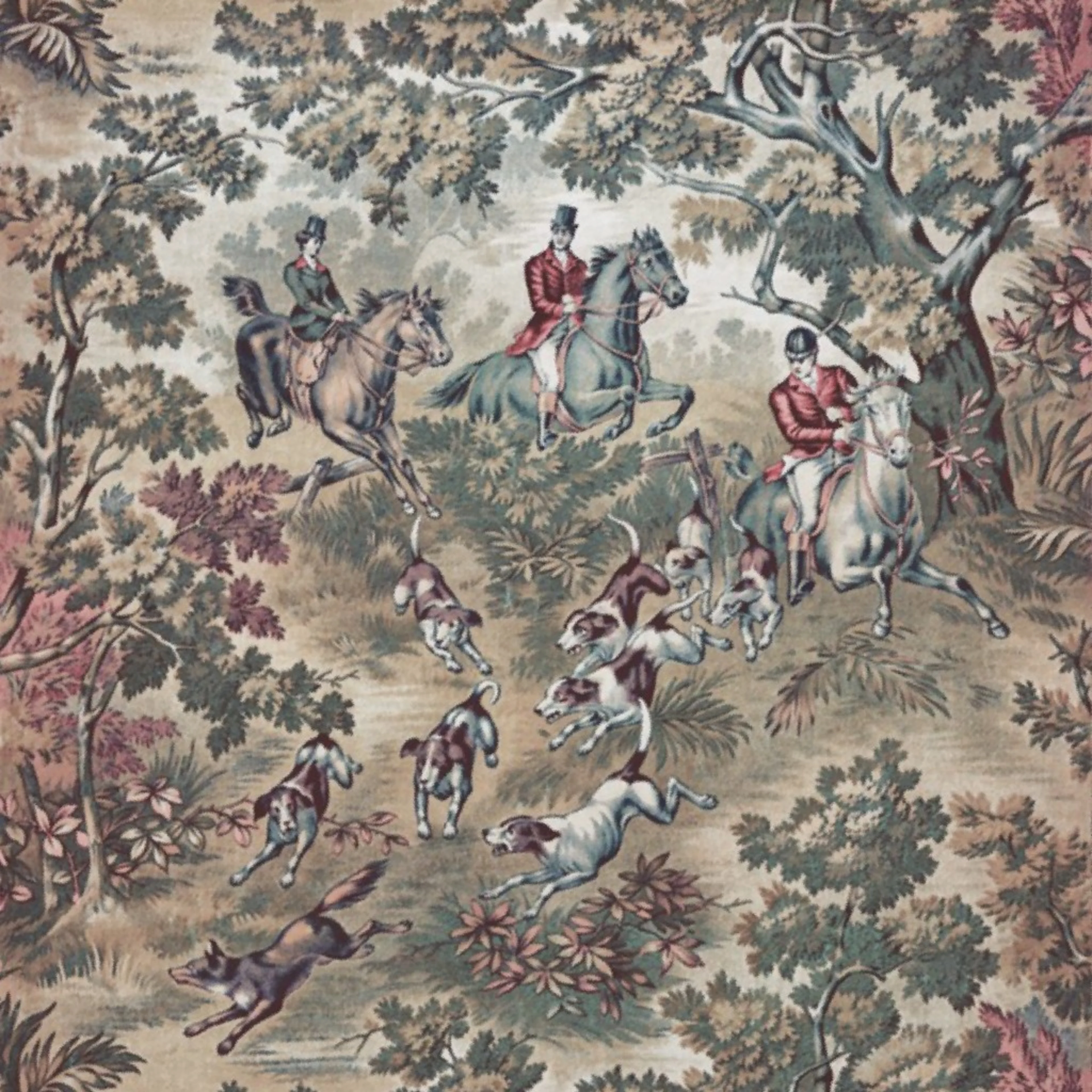 Sporting Hunt Scene Equestrian Autumn Wallpaper by ponymacaroni.