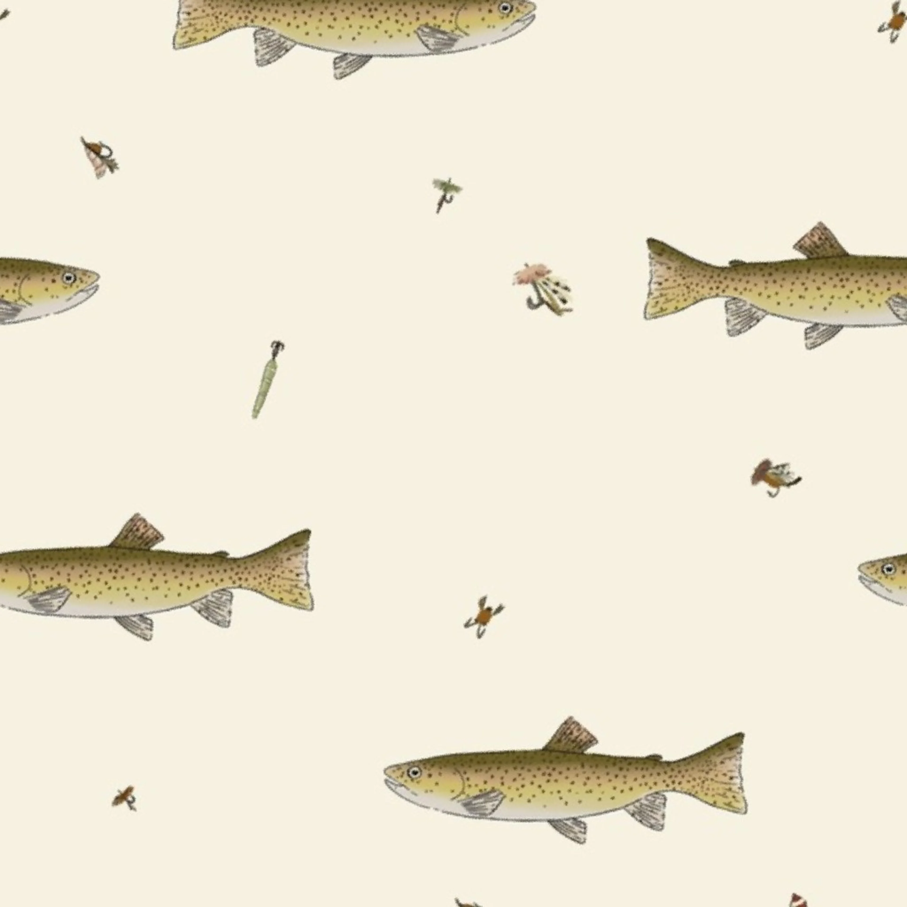 Vintage Lake Fishing Wallpaper by jolou_design.