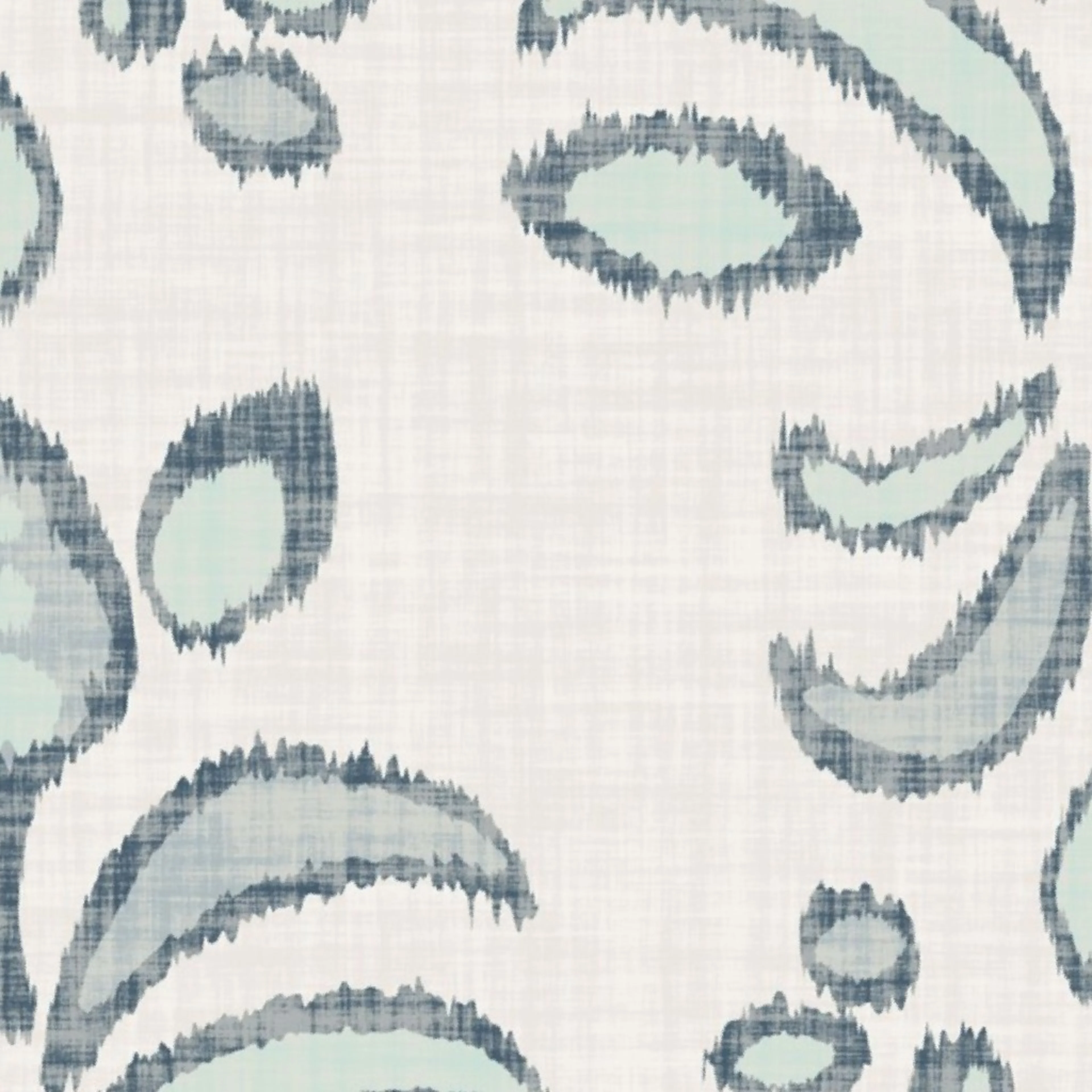 Coastal Grand Millennial Damask Ikat Wallpaper by jillybirdcreations