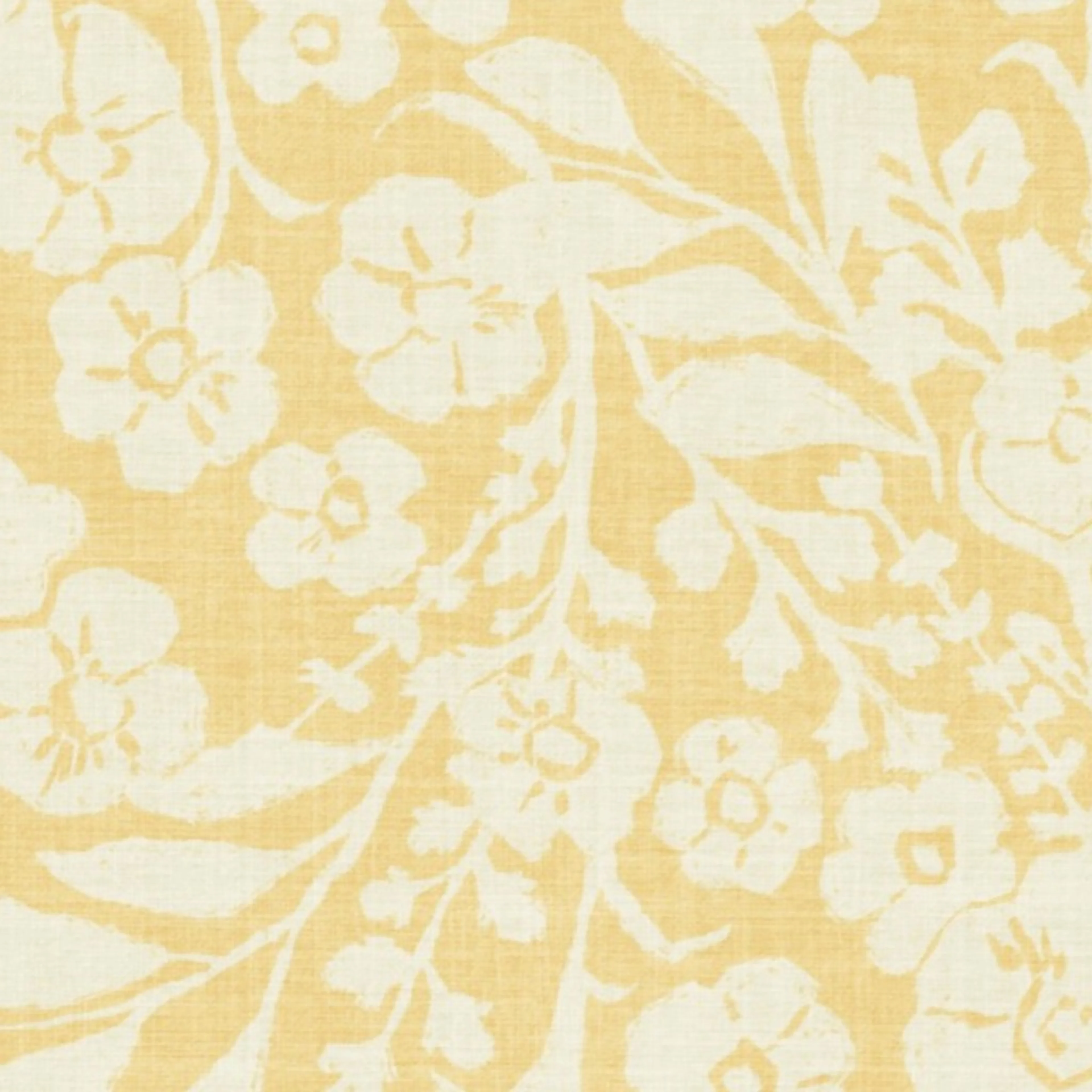 Wallpaper in vintage spring cottage floral creamy yellow french country trailing flowers by pamela_griffin_studio