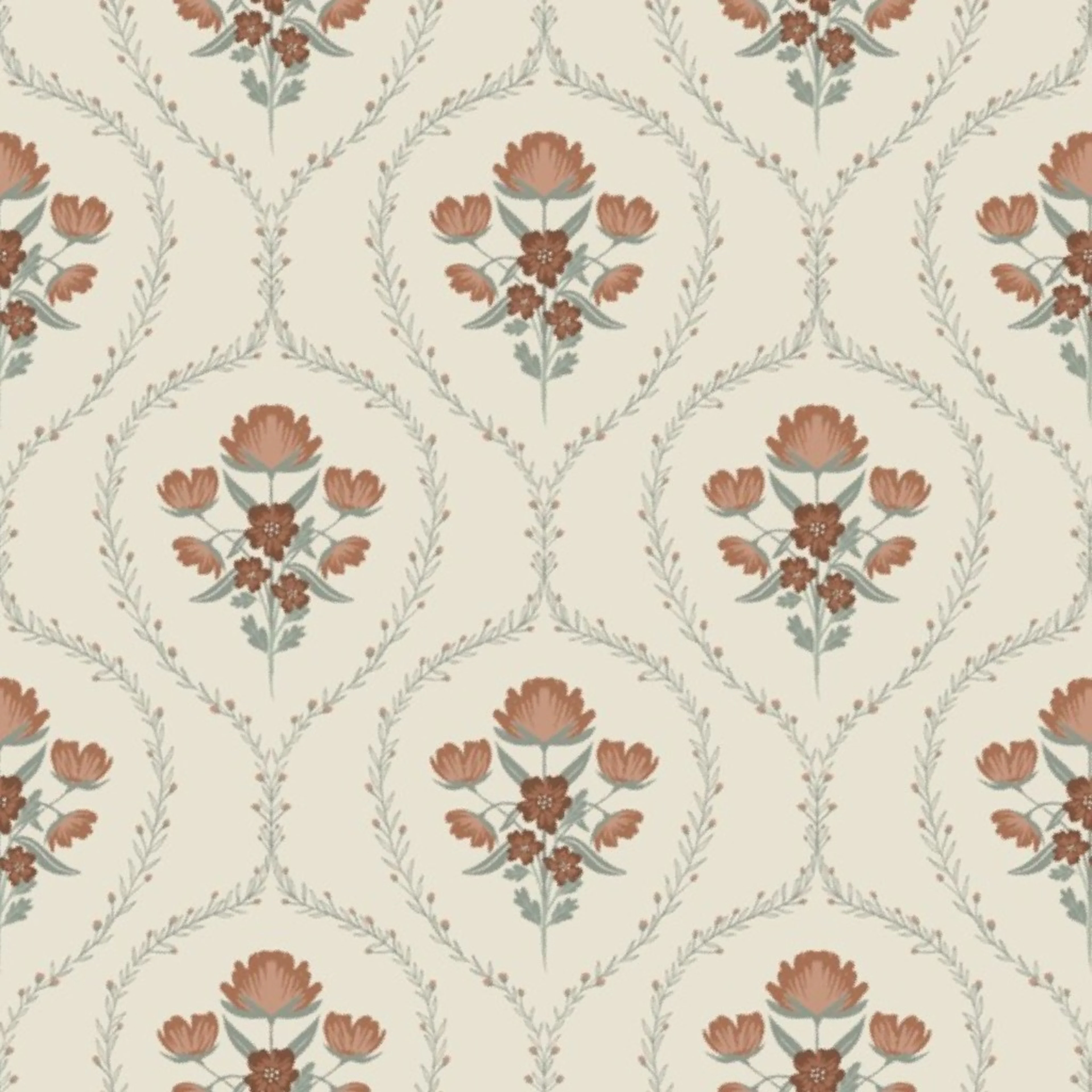 French Country Floral Wallpaper by cheerfulcollective