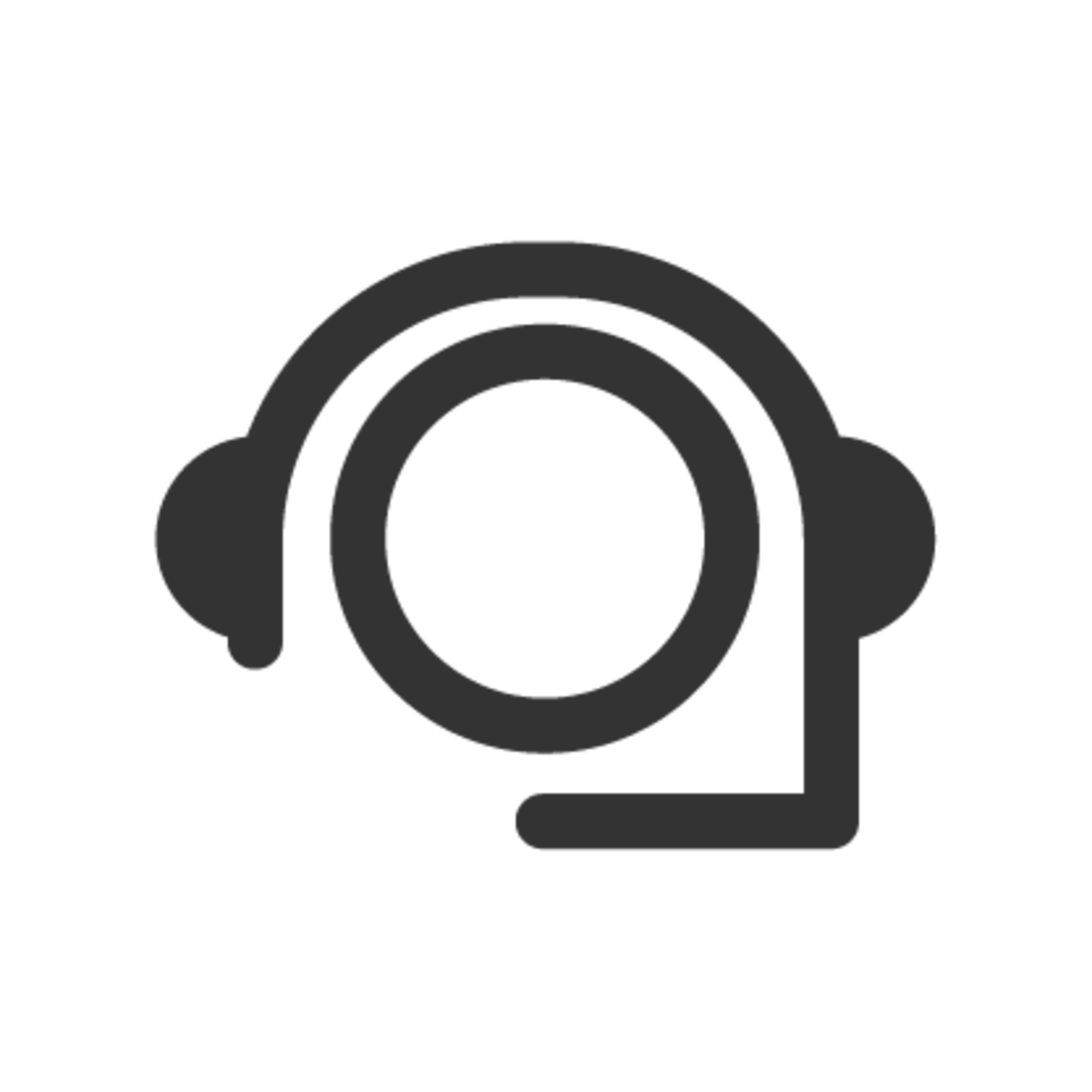 Icon of a person with a headset on.