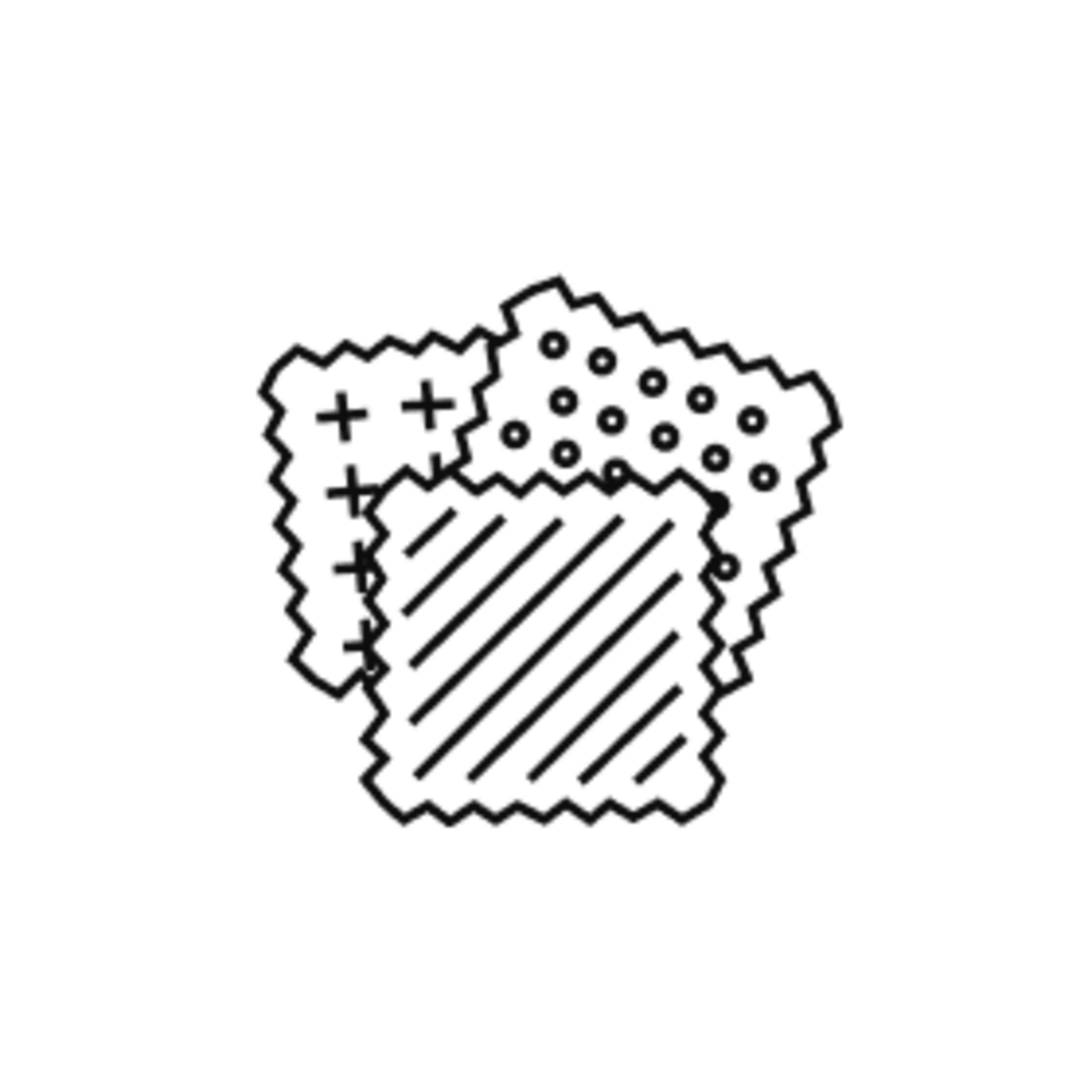 line drawing of design samples